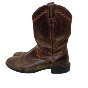 Ariat Heritage Roper Men’s Western Boots Brown Leather Size 9D Gorpcore